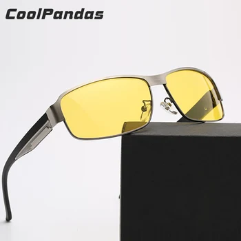 Желтые линзы, Мужские Очки для водителей, Очки ночного Видения, Антибликовые очки, Женские Поляризованные Солнцезащитные очки Для вождения, gafas oculos de sol