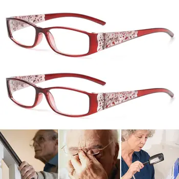Женские очки для чтения с защитой от синего света при дальнозоркости Портативные сверхлегкие очки Для ухода за зрением