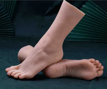 Имитация модели женских ног 1: 1, Дизайнерский манекен, Силиконовый фут-фетиш, Футфетиш, Маникюр, Практика нейл-арта, Бесплатная доставка TG3909