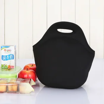 Портативная Неопреновая сумка для Ланча Bento Box Изолированная Сумка-тоут, Сумка-холодильник, Контейнер для Пикника, Сумка для хранения Школьной еды для детей