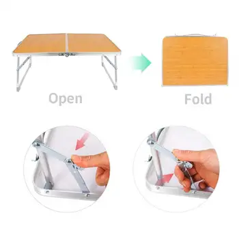 Портативный складной стол для кемпинга на открытом воздухе, Стол для переноски туристической мебели