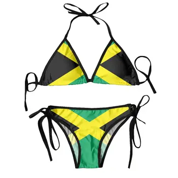 Сексуальные бразильские бикини-стринги Mujer, купальники, женская летняя пляжная одежда с флагом Ямайки 2023 г.