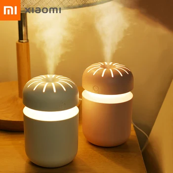 Увлажнитель воздуха Xiaomi 300 мл, Милый Мини-Ароматерапевтический с цветным освещением, Эфирное масло, Немой Настольный USB-Увлажнитель воздуха для холодного запотевания