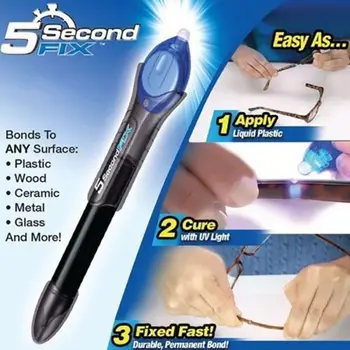Универсальный клей-карандаш 5 Секундная фиксация Инструменты для ремонта клея Сверхмощный жидкий пластиковый сварочный компаунд с ультрафиолетовым излучением Лазера